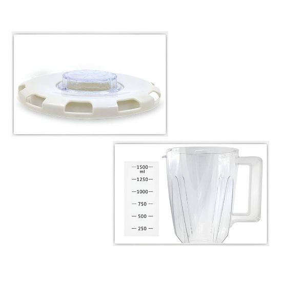 Imagen de Licuadora 2 en 1 con vaso de plastico multicolor 