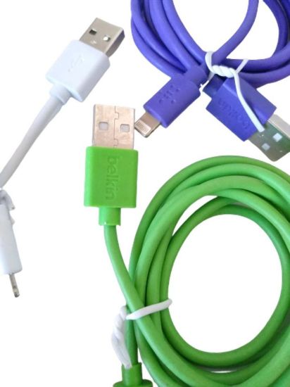 Imagen de Cable de datos para iPhone 6, 7, 6+, 7+, Ipad, Ipad air 1 y 2, mini, ipod touch 5th , Ipod nano 7th