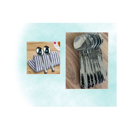 Imagen de Juego De 12 Cucharas Soperas Acero Inoxidable