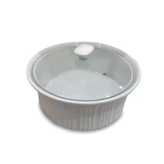 Imagen de Set De Bowl De Cerámica Con Tapa De Vidrio