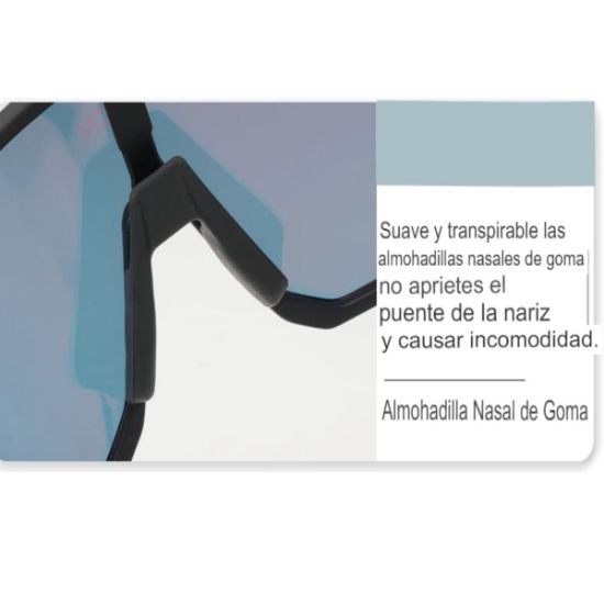 Imagen de Gafas sol ciclismo lentes rojo camping montaña carretera deportes correr UV400 senderismo moto