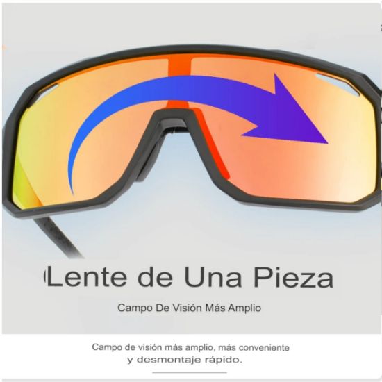 Imagen de Gafas sol ciclismo lentes rojo camping montaña carretera deportes correr UV400 senderismo moto