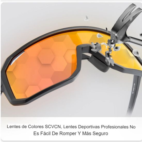 Imagen de Gafas sol ciclismo lentes rojo camping montaña carretera deportes correr UV400 senderismo moto