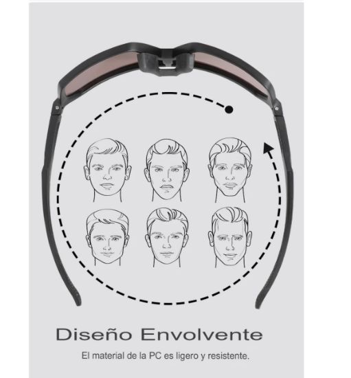 Imagen de Gafas sol ciclismo lentes rojo camping montaña carretera deportes correr UV400 senderismo moto