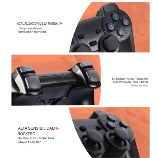 Imagen de Consola de videojuegos mando inalámbrico 4K HD N64 PSP PS1 GBA portátil pantalla tv juegos retro