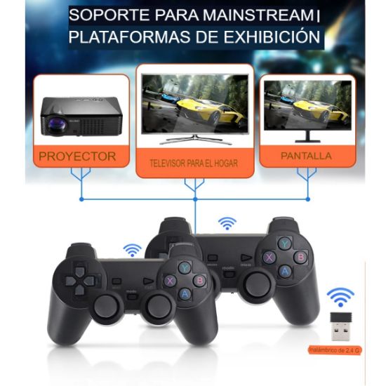 Imagen de Consola de videojuegos mando inalámbrico 4K HD N64 PSP PS1 GBA portátil pantalla tv juegos retro