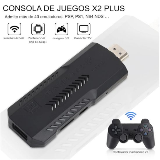 Imagen de Consola de videojuegos mando inalámbrico 4K HD N64 PSP PS1 GBA portátil pantalla tv juegos retro