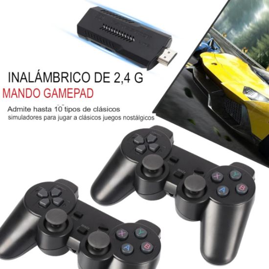 Imagen de Consola de videojuegos mando inalámbrico 4K HD N64 PSP PS1 GBA portátil pantalla tv juegos retro