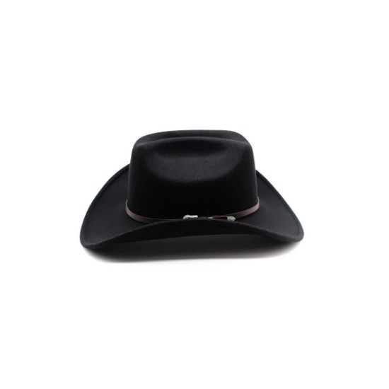 Imagen de Sombrero vaquero texana lana hombre mujer ala ancha gorras caballo deporte negro ropa moda adorno