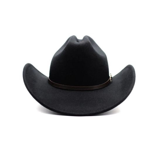 Imagen de Sombrero vaquero texana lana hombre mujer ala ancha gorras caballo deporte negro ropa moda adorno