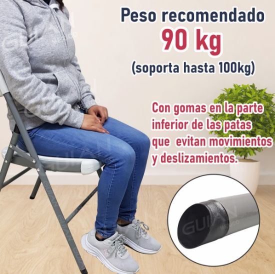 Imagen de 4 Sillas Plegable de Plástico