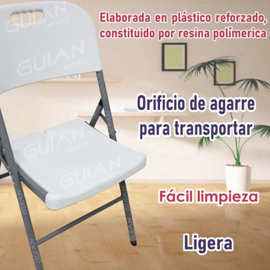 Imagen de 4 Sillas Plegable de Plástico