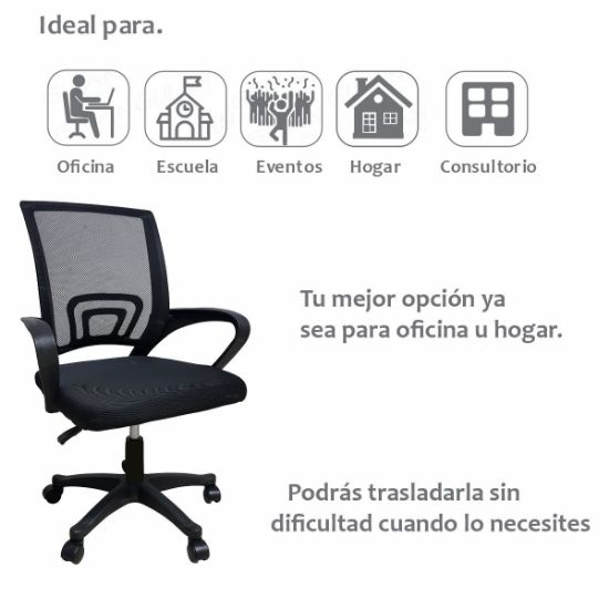 Imagen de Silla De Oficina Para Escritorio Ergonomica Mesh Ejecutiva