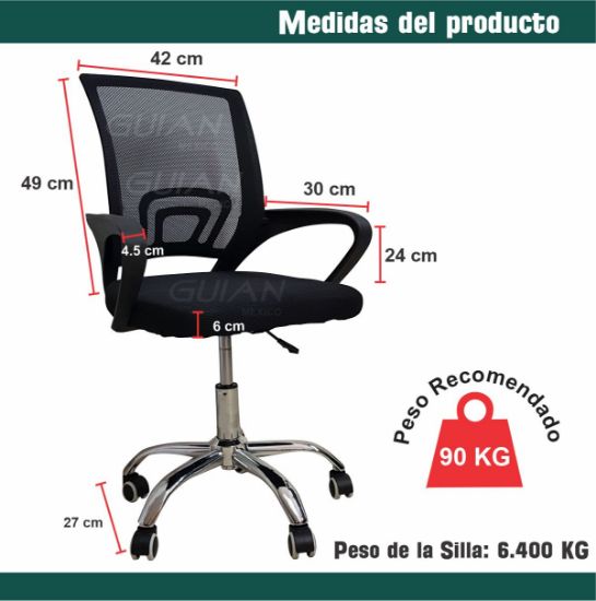 Imagen de Silla De Oficina Para Escritorio Ergonomica Mesh Ejecutiva