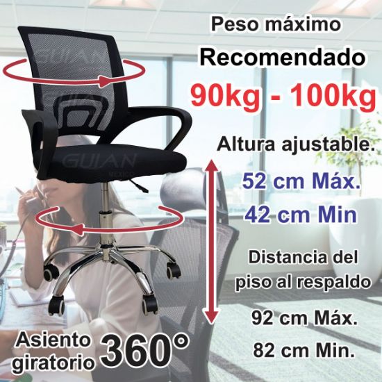 Imagen de Silla De Oficina Para Escritorio Ergonomica Mesh Ejecutiva