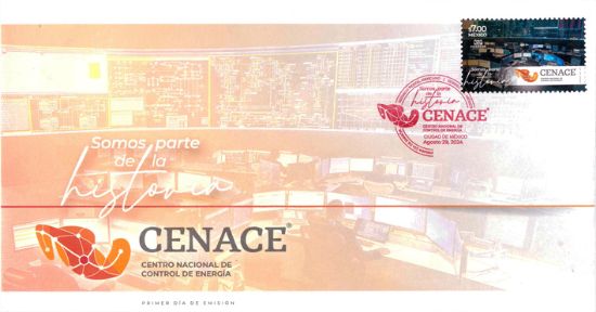 Imagen de Timbre postal: Somos parte de la historia, Centro Nacional de Control de Energía (CENACE)