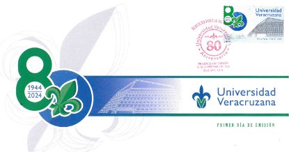 Imagen de Timbre postal: 80 aniversario de la Universidad Veracruzana
