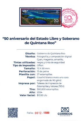 Imagen de 50 aniversario del Estado Libre y Soberano de Quintana Roo