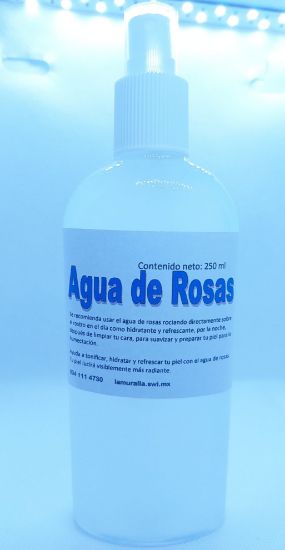 Imagen de Agua de rosas La Muralla 250 ml con atomizador