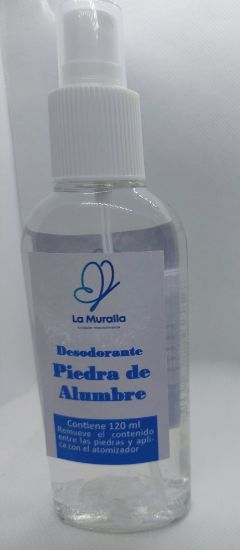 Imagen de La Muralla, Desodorante Piedra de Alumbre 120 ml con atomizador