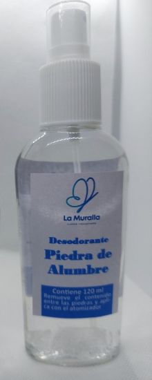 Imagen de La Muralla, Desodorante Piedra de Alumbre 120 ml con atomizador