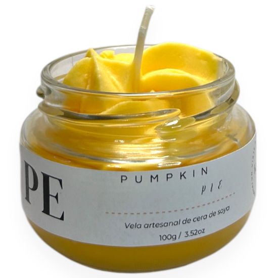 Imagen de Vela Artesanal y Aromática – Pumpkin Pie 100g
