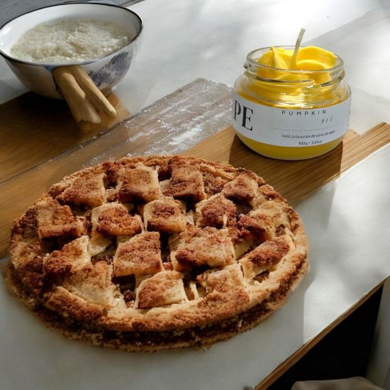 Imagen de Vela Artesanal y Aromática – Pumpkin Pie 100g