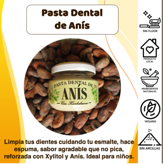 Imagen de Pasta Dental Artesanal de Anís sin Flúor (50 g)