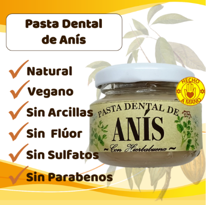 Imagen de Pasta Dental Artesanal de Anís sin Flúor (50 g)
