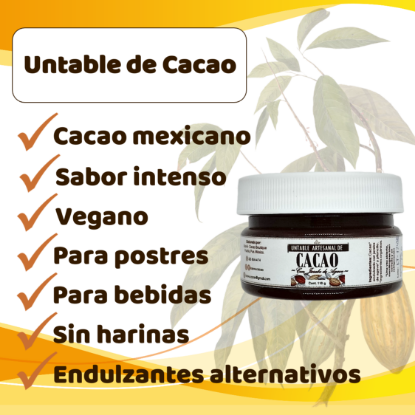 Imagen de Untable Artesanal de Cacao Pack 3 piezas (110 g cada una)