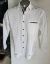 Imagen de Guayabera de Lino Color Modelo Embajador Manga Larga