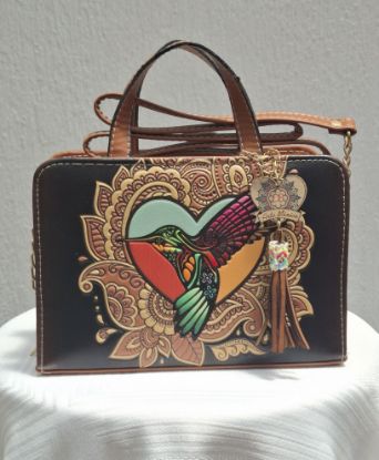 Imagen de Bolsa de Piel Juvenil Colibrí Color Negra