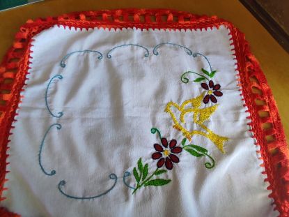 Imagen de Servilleta ave amarillo