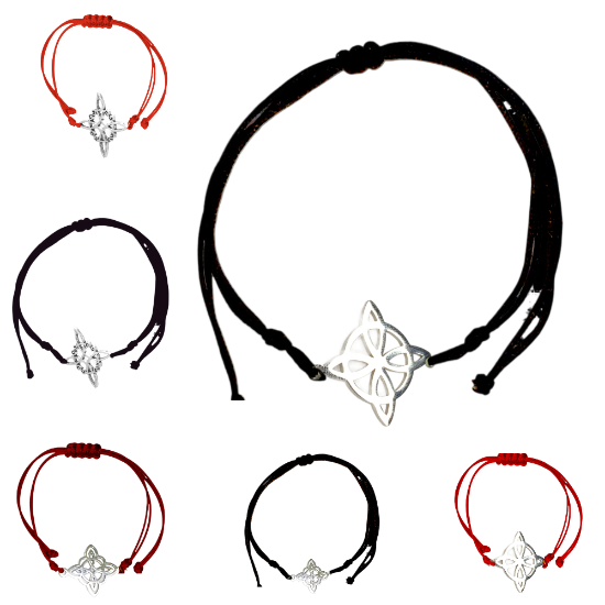 Imagen de 1 Dije Nudo de Bruja CURADO Uso Rudo en Pulsera Roja AA + 4 Modelos y Colores a Escoger ALTA DURABILIDAD -x1-Lopi