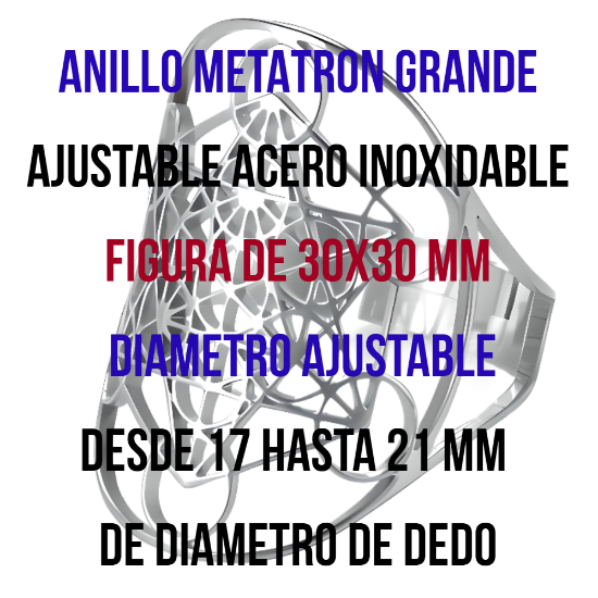 Imagen de CUBO Metatro o  ARCANGEL METATRON Curado En Anillo o Espanta Espiritus o Llavero o Pulsera o Collar Alta  Durabilidad + 6 Modelos A Escoger Símbolo de Protección -X1-Lopi
