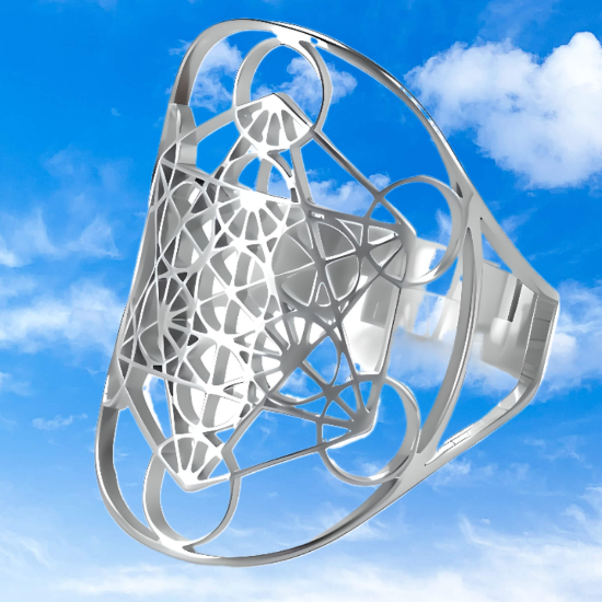 Imagen de CUBO Metatro o  ARCANGEL METATRON Curado En Anillo o Espanta Espiritus o Llavero o Pulsera o Collar Alta  Durabilidad + 6 Modelos A Escoger Símbolo de Protección -X1-Lopi