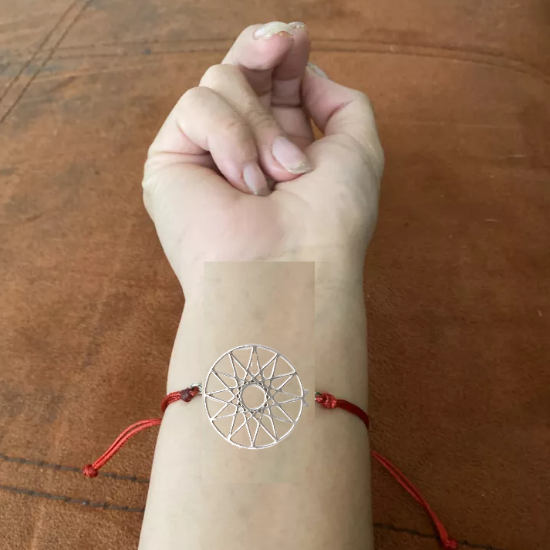 Imagen de 1 Dije Curado o Intensionado Estrella de 12 Puntas o Estrella de Dios 30x30mm el mas Completo y Poderoso Simbolo Protector de Acero Inoxidable en Pulsera, LLavero  o Collar-X1-Lopi