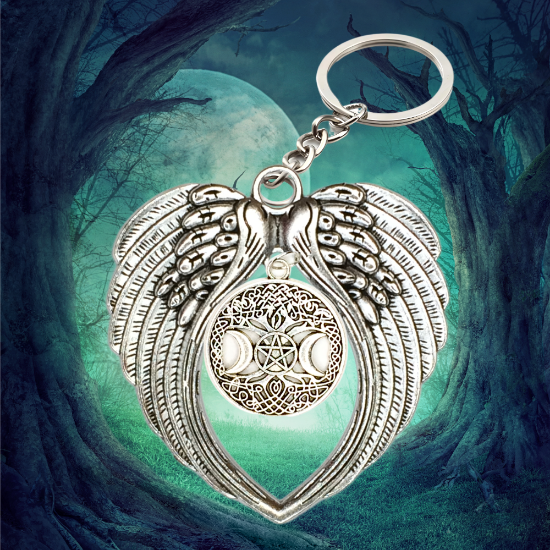 Imagen de  3 Poderosos Simbolos Protectores en Un Dije Curado ( Arbol de la Vida + Pentagrama + Triple Luna) Hecate / Hekate Varios Modelos para Escoger -X1-Lopi