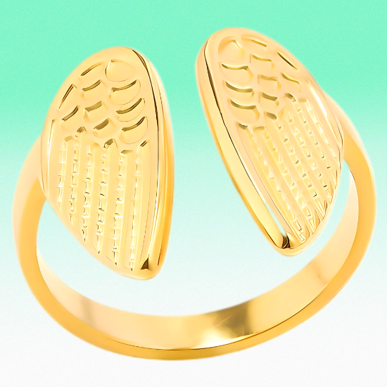 Imagen de +4 Modelos y 3 Colores de Anillo Alas de Angel Acero Inoxidable Ajustable Alta Durabilidad X1ani-Lopi