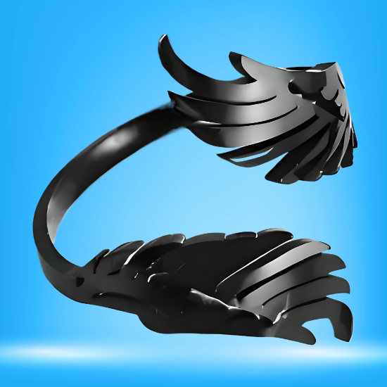 Imagen de +4 Modelos y 3 Colores de Anillo Alas de Angel Acero Inoxidable Ajustable Alta Durabilidad X1ani-Lopi
