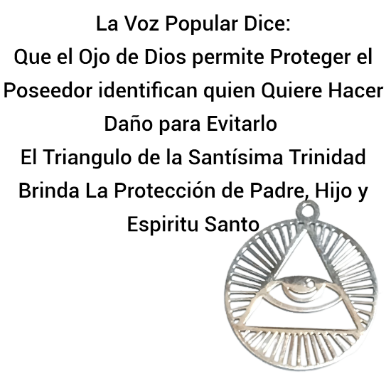 Imagen de 1 Dije Ojo de Dios + Santisima Trinidad 20x20mm Curado o Intensionado Acero Inoxidable Alta Durabilidad en Pulsera o Llavero o Collar+4 Modelos para Escoger -x1-Lopi-12V