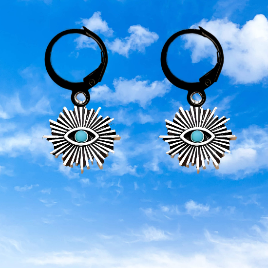 Imagen de 1 Dije Ojo de Dios + Santisima Trinidad 20x20mm Curado o Intensionado Acero Inoxidable Alta Durabilidad en Pulsera o Llavero o Collar+4 Modelos para Escoger -x1-Lopi-12V