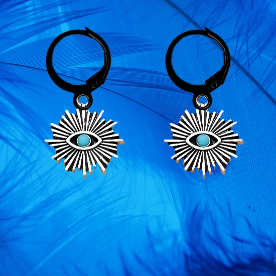 Imagen de 1 Dije Ojo de Dios + Santisima Trinidad 20x20mm Curado o Intensionado Acero Inoxidable Alta Durabilidad en Pulsera o Llavero o Collar+4 Modelos para Escoger -x1-Lopi-12V