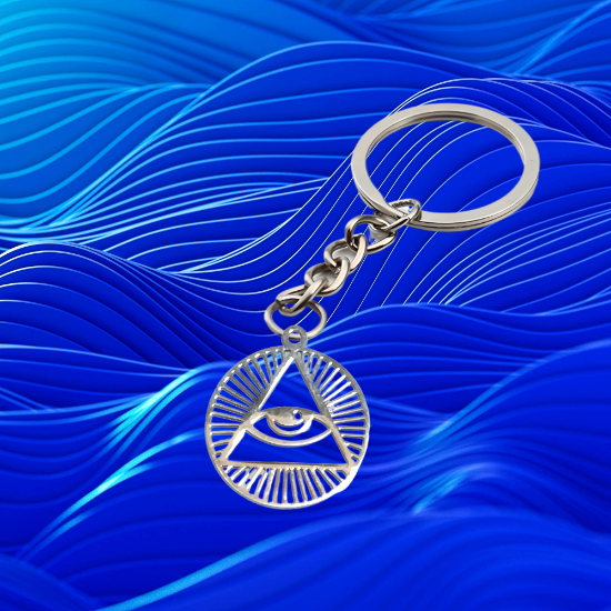 Imagen de 1 Dije Ojo de Dios + Santisima Trinidad 20x20mm Curado o Intensionado Acero Inoxidable Alta Durabilidad en Pulsera o Llavero o Collar+4 Modelos para Escoger -x1-Lopi-12V