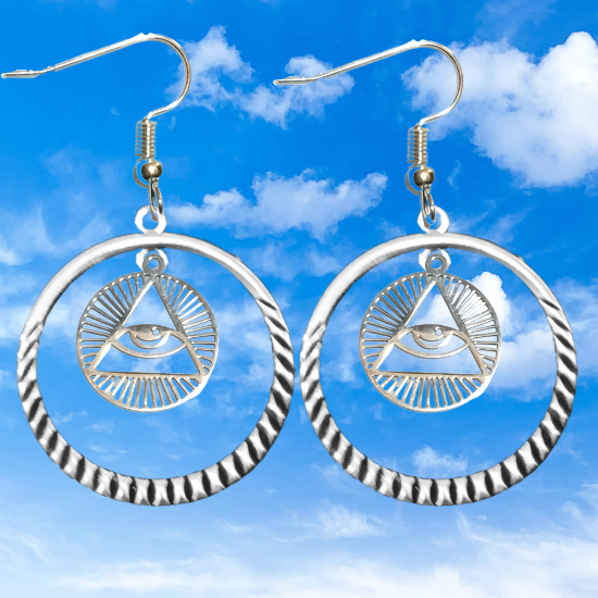 Imagen de 1 Dije Ojo de Dios + Santisima Trinidad 20x20mm Curado o Intensionado Acero Inoxidable Alta Durabilidad en Pulsera o Llavero o Collar+4 Modelos para Escoger -x1-Lopi-12V
