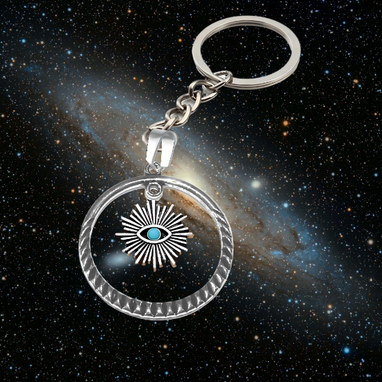 Imagen de 1 Dije Ojo de Dios + Santisima Trinidad 20x20mm Curado o Intensionado Acero Inoxidable Alta Durabilidad en Pulsera o Llavero o Collar+4 Modelos para Escoger -x1-Lopi-12V