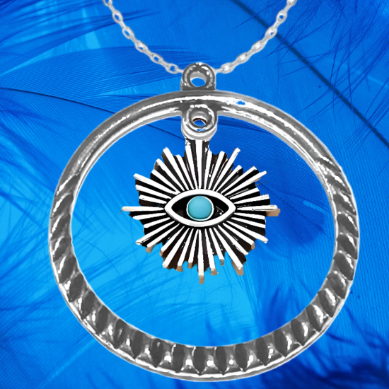 Imagen de 1 Dije Ojo de Dios + Santisima Trinidad 20x20mm Curado o Intensionado Acero Inoxidable Alta Durabilidad en Pulsera o Llavero o Collar+4 Modelos para Escoger -x1-Lopi-12V
