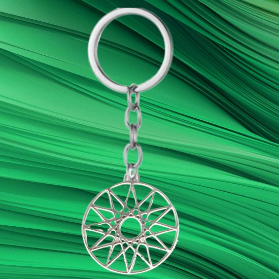 Imagen de 1 Dije Curado o Intensionado Estrella de 12 Puntas o Estrella de Dios 30x30mm el mas Completo y Poderoso Simbolo Protector de Acero Inoxidable en Pulsera, LLavero  o Collar-X1-Lopi