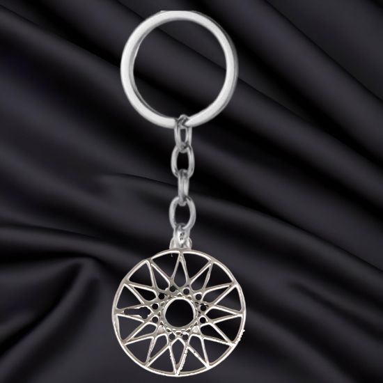 Imagen de 1 Dije Curado o Intensionado Estrella de 12 Puntas o Estrella de Dios 30x30mm el mas Completo y Poderoso Simbolo Protector de Acero Inoxidable en Pulsera, LLavero  o Collar-X1-Lopi