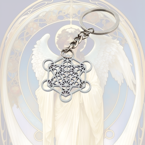Imagen de CUBO Metatro o  ARCANGEL METATRON Curado En Anillo o Espanta Espiritus o Llavero o Pulsera o Collar Alta  Durabilidad + 6 Modelos A Escoger Símbolo de Protección -X1-Lopi
